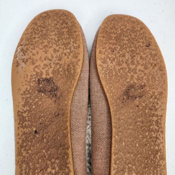 ROTHY'S Women's The Slipper Knit Wool Fleece Lining, Nutmeg Beige Tan Size 8 - Picture 14 of 14